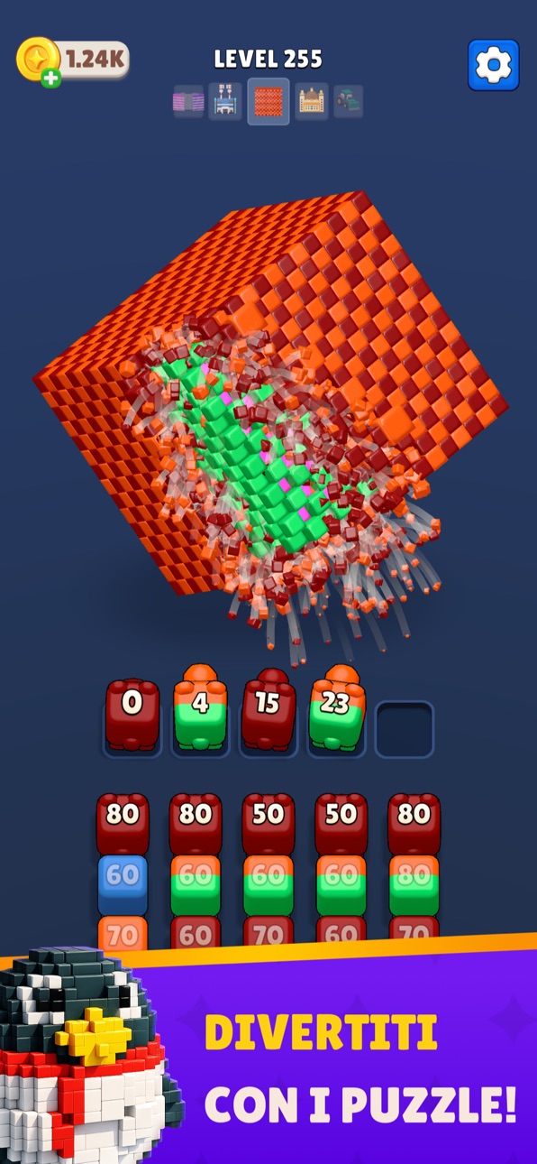 Cube Land Puzzle Game iOS Mod IPA screenshot 2 - iOS game interface
