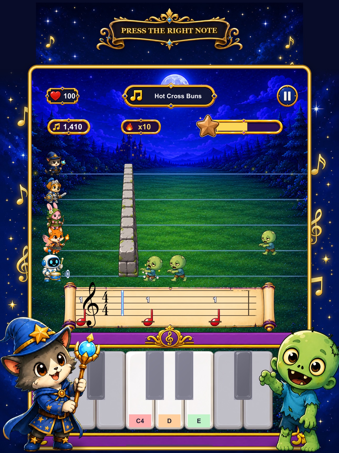 Screenshot 10 of Piano and Zombies
