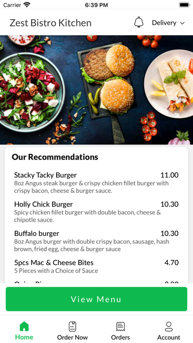 Zest Bistro Kitchen Screenshot