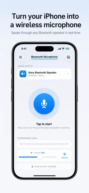 Bluetooth Microphone & Speaker screenshot 1