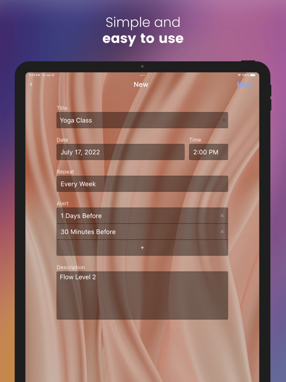 Daily Countdown - Event Widget iPad screenshot 6 - Productivity app