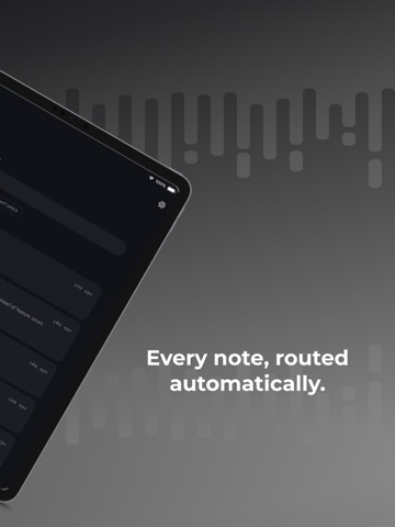 Quivo: AI Voice Note Taker iPad screenshot