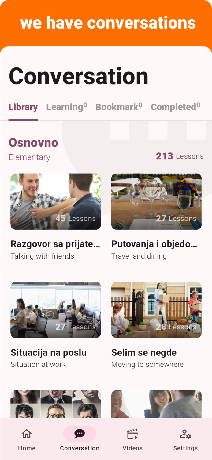 Bosnian - Listening Speaking