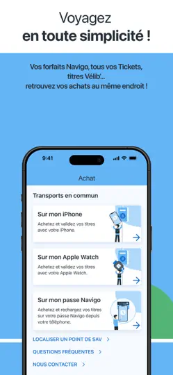 Capture d'écran de Île-de-France Mobilités sur iPhone 2