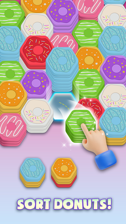 #1. Donut Stack Sort (iOS) 来自: Tran Tien Thanh
