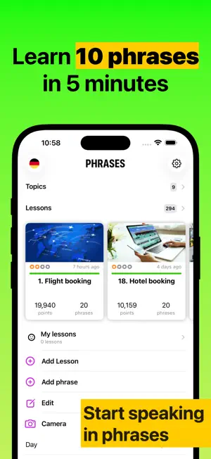 Phrases - Learn Languages Fast screenshot 2
