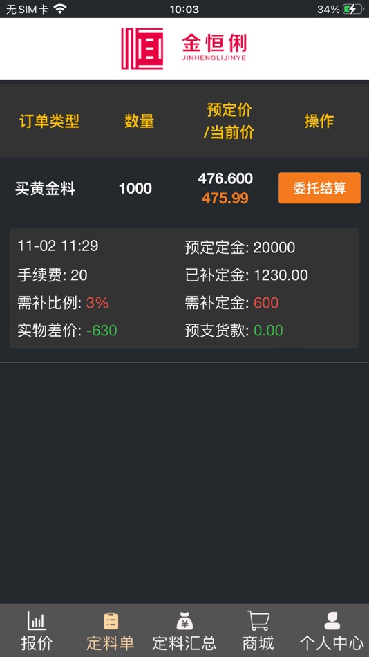 #2. 金恒俐 (iOS) 由: 深圳市润利珠宝有限公司