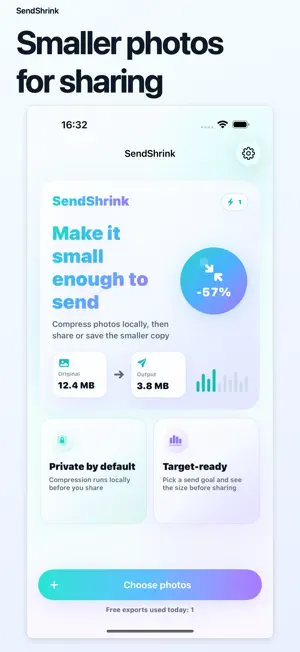 Photo Compress: SendShrink screenshot 1