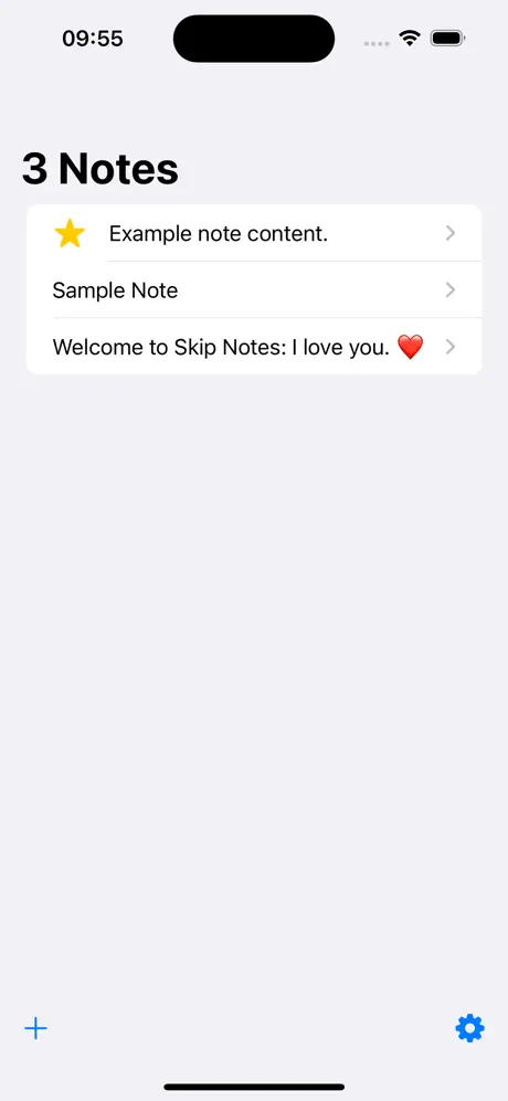 Skip Notes screenshot