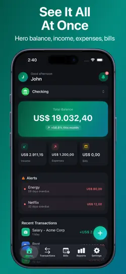 Screenshot von Budget Planner - FinFlow auf dem iPhone 1