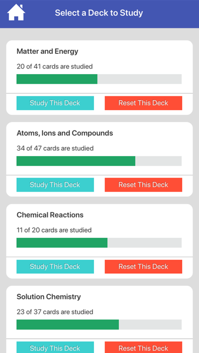 Screenshot #2 pour Chemistry Education Flashcards