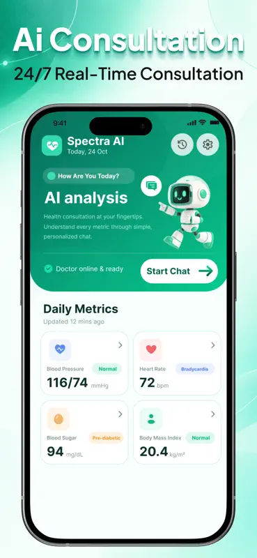 Spectra AI-Health Tracker screenshot 1 of 5