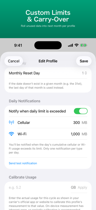 GigaGuard: Data Usage Widget Screenshot 5 of 6