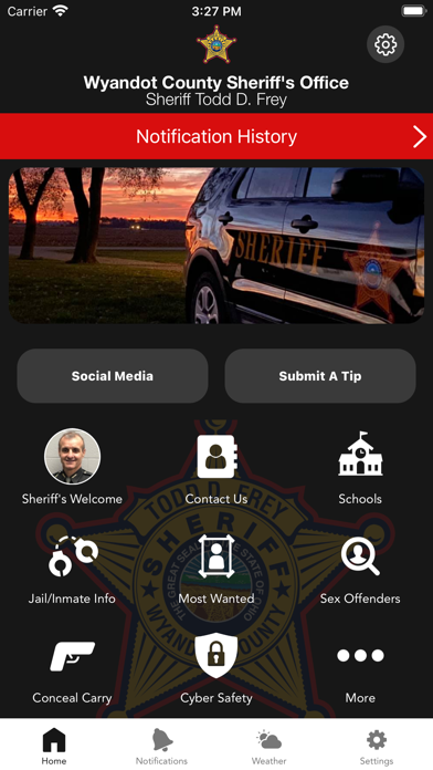 Wyandot County Sheriff Screenshot
