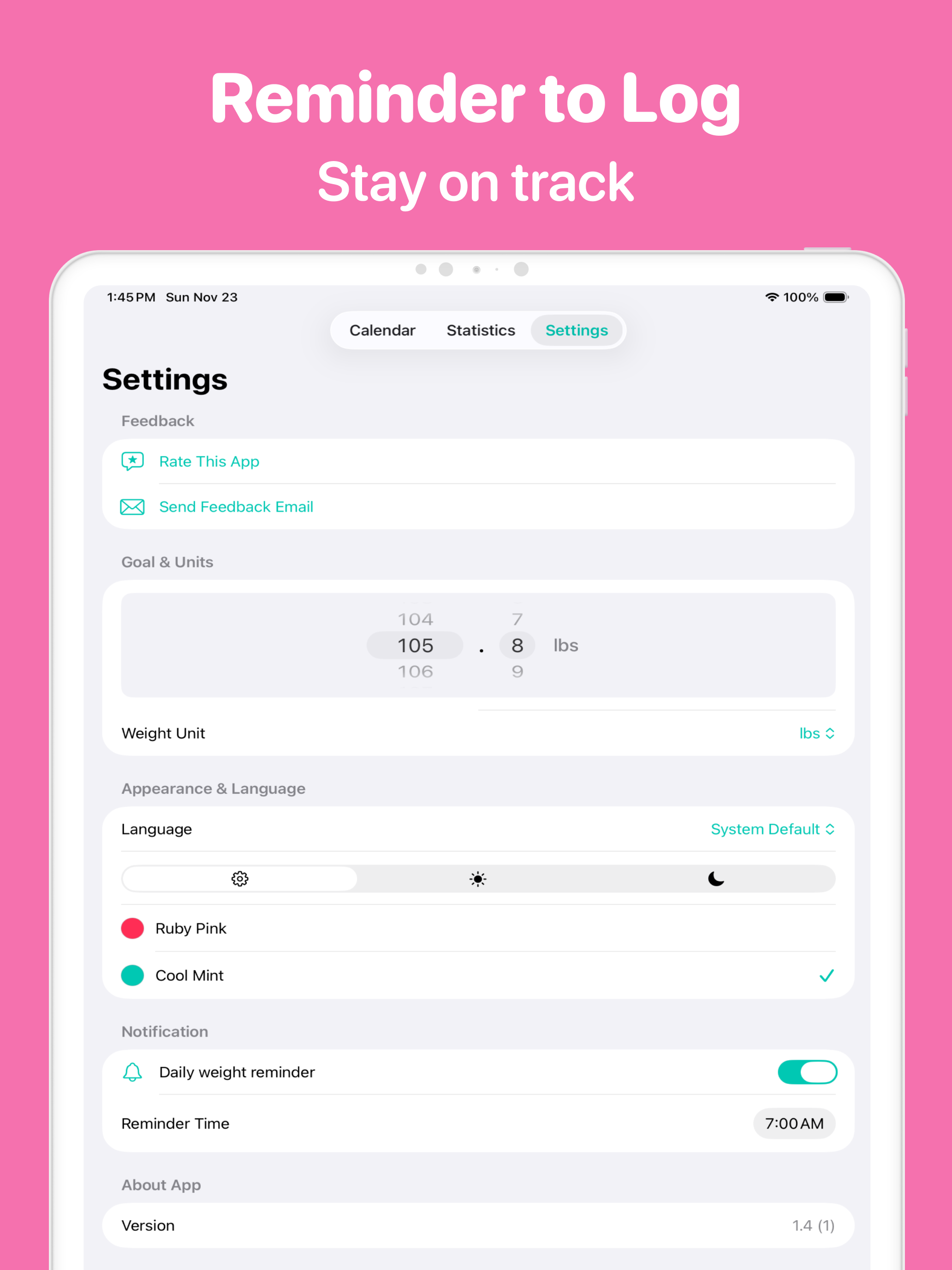 Weight Loss Tracker Pro screenshot 10