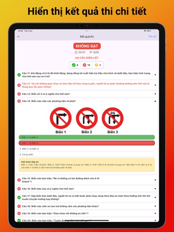 Ôn Thi GPLX 600 Câu (2025) iPad screenshot