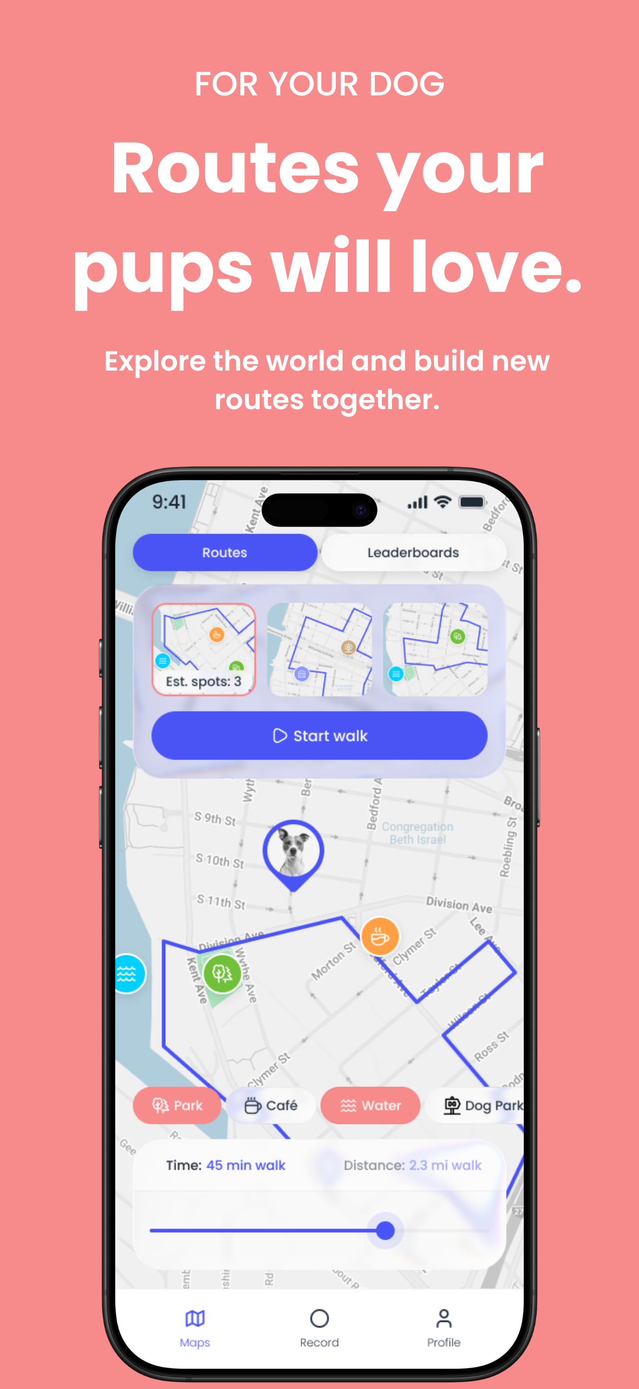 DOGES - Map & Track Dog Walks screenshot 5