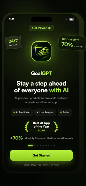 GoalGPT: AI Football Analysis iPhone screenshot 1