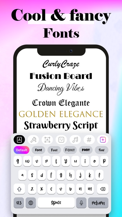 Fancy Fonts AI Keyboard, Emoji