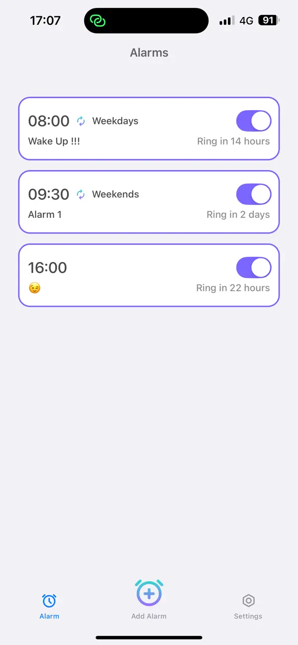 Screenshot #2 pour Loud Alarm