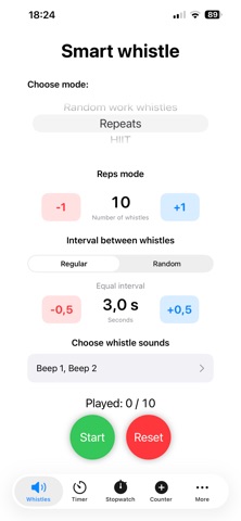 Smart Trainer app screenshot