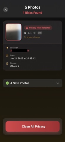 HideMeta - Photo Privacy Clean screenshot