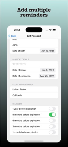 Passport Tracker v2 Screenshot 4 of 7