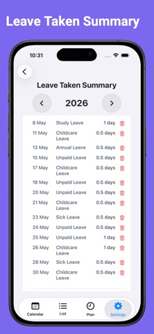 Shift Calendar RUIX Screenshot 7 of 10