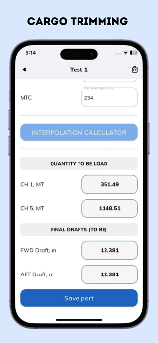 Bridge Calc: Draft & Ballast Screenshot 7 of 8