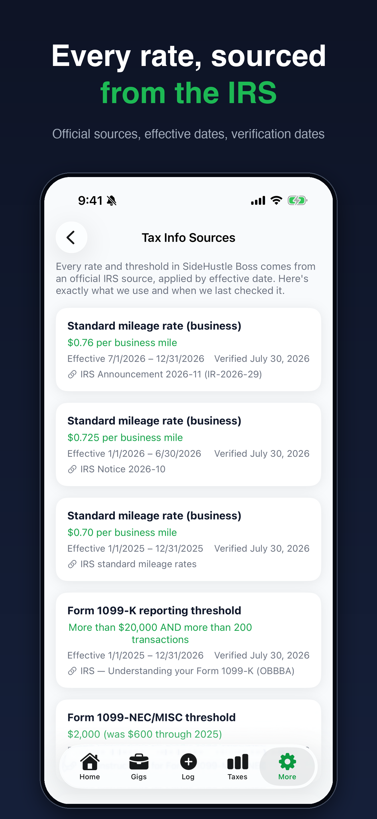 SideHustle Boss: Mileage & Tax screenshot 8