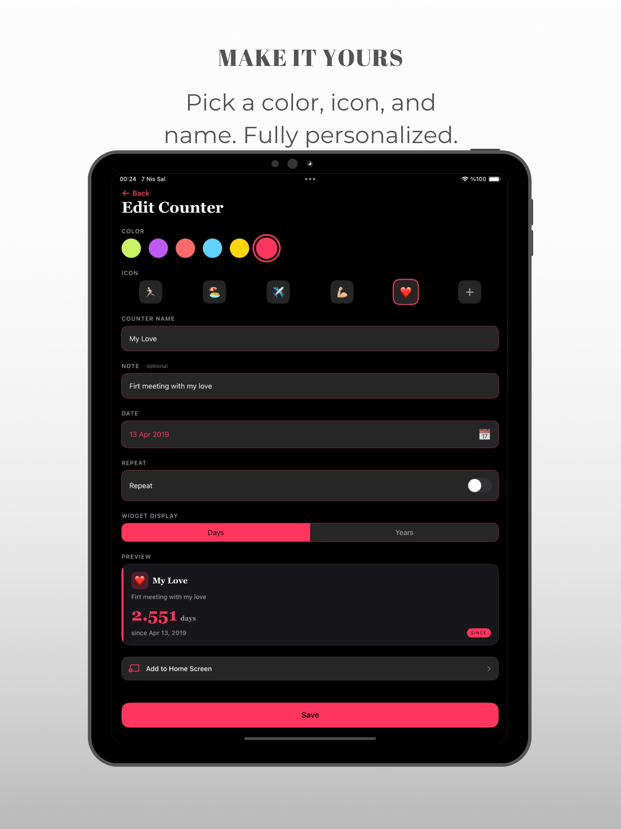 Day Counter Streak - Countdown screenshot 7