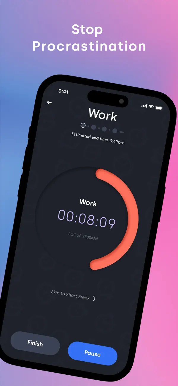 #2. Focus Space: Work, Study Timer (iOS) Podle: Aliaksei Prazhenik