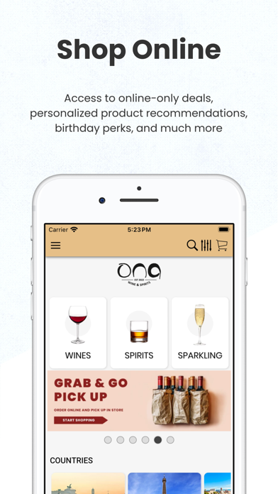 Ona Wine & Spirits Screenshot