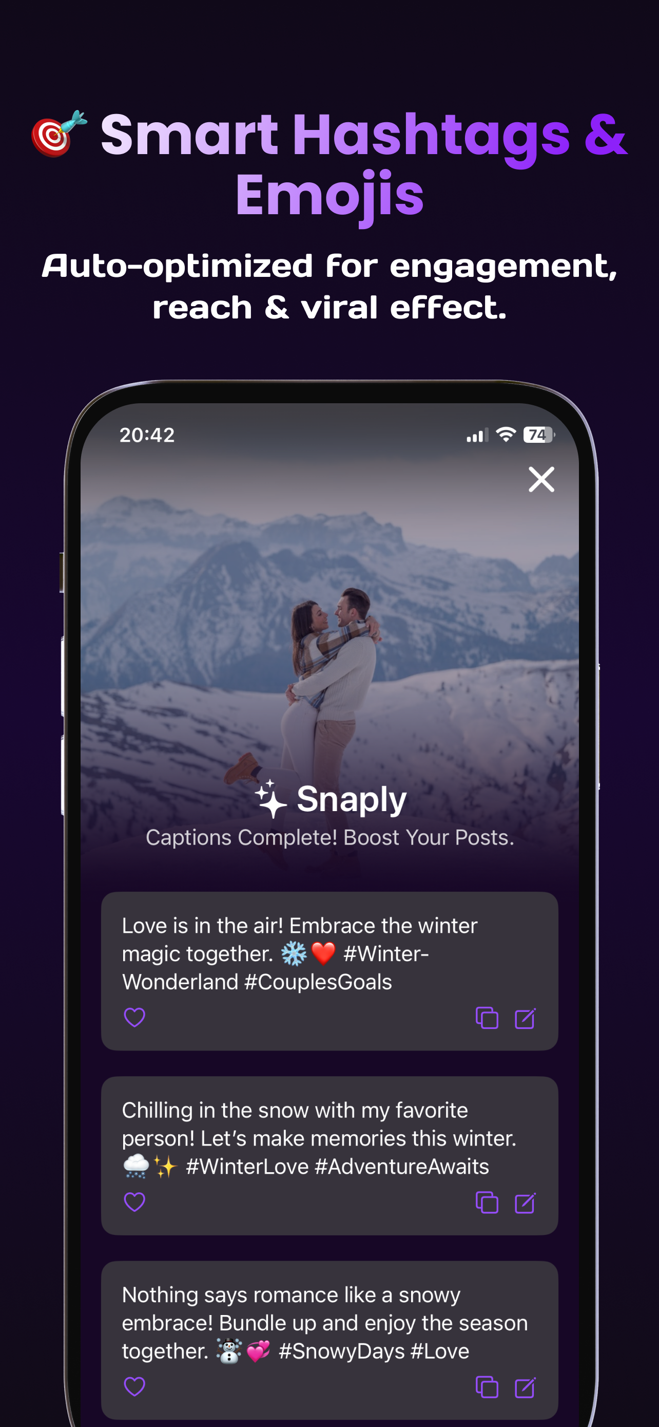 Snaply: Captions for Instagram screenshot 4