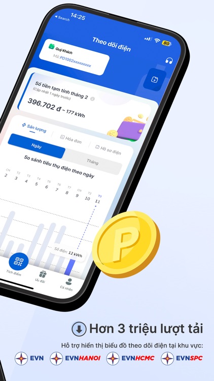 EPoint-Theo dõi điện hàng ngày