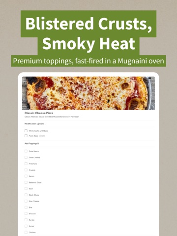 Classic Crust Wood Fired Pizza iPad screenshot