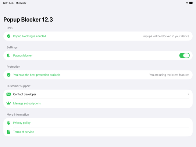 Popup Blocker Screenshot