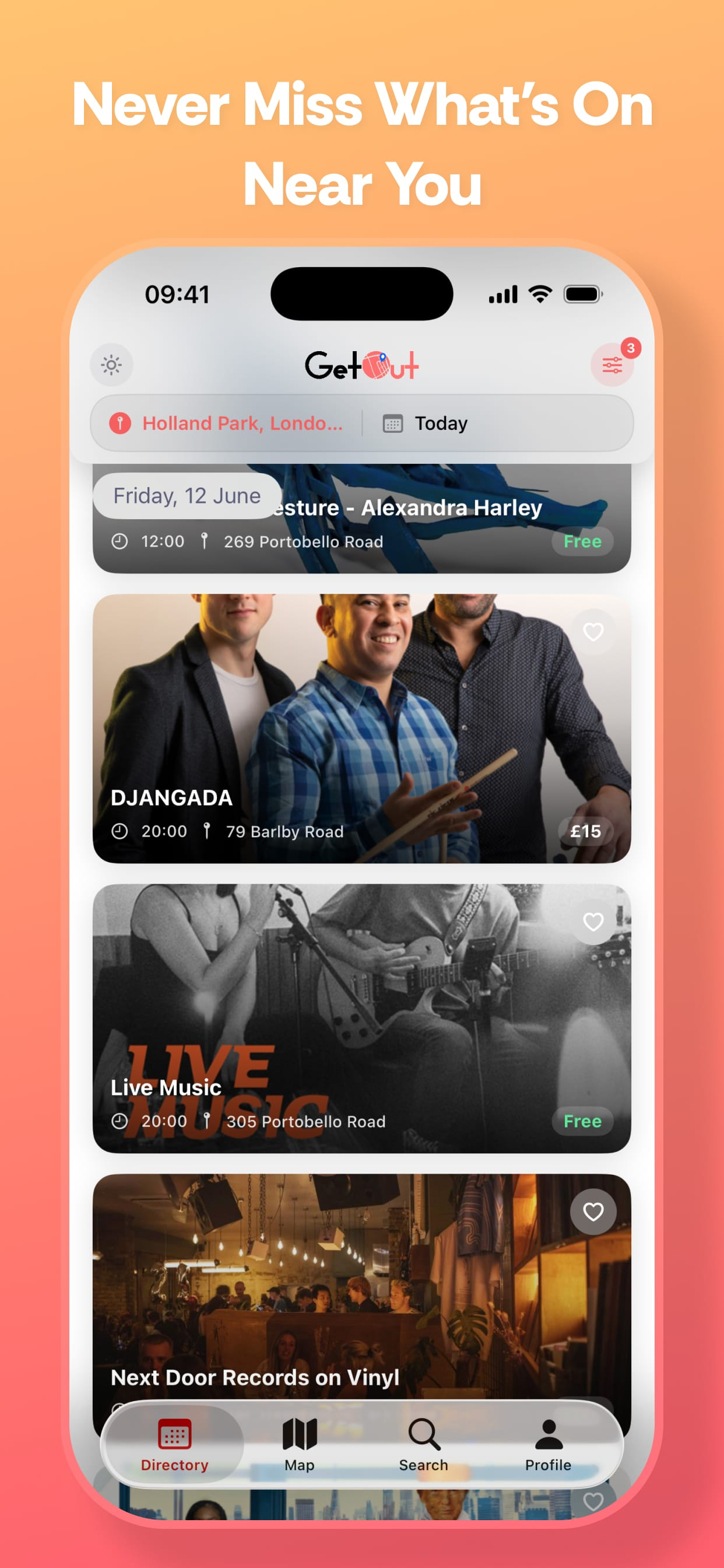 GetOut: Local Events Near You screenshot 2