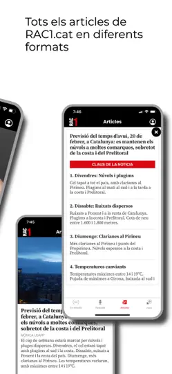 Captura de pantalla de RAC1 Oficial en iPhone 2