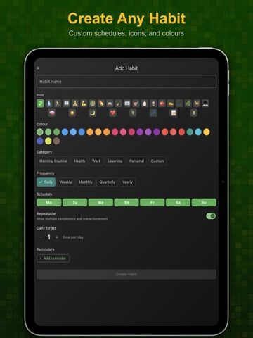 HabitBrix: Habit Tracker iPad screenshot