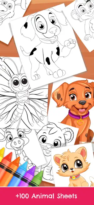 Zoo animals drawing pages app screenshot 1