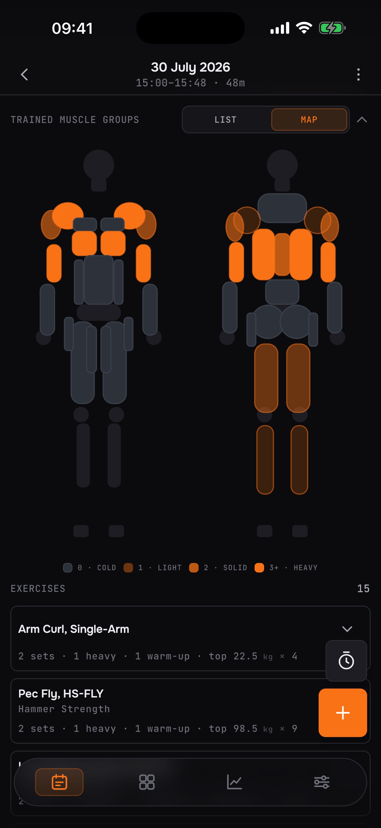 Screenshot 3 of PL8 — Gym Tracker