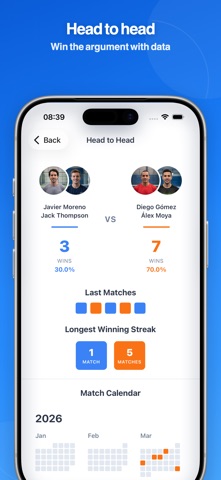 Padellog: Padel Match Tracker screenshot