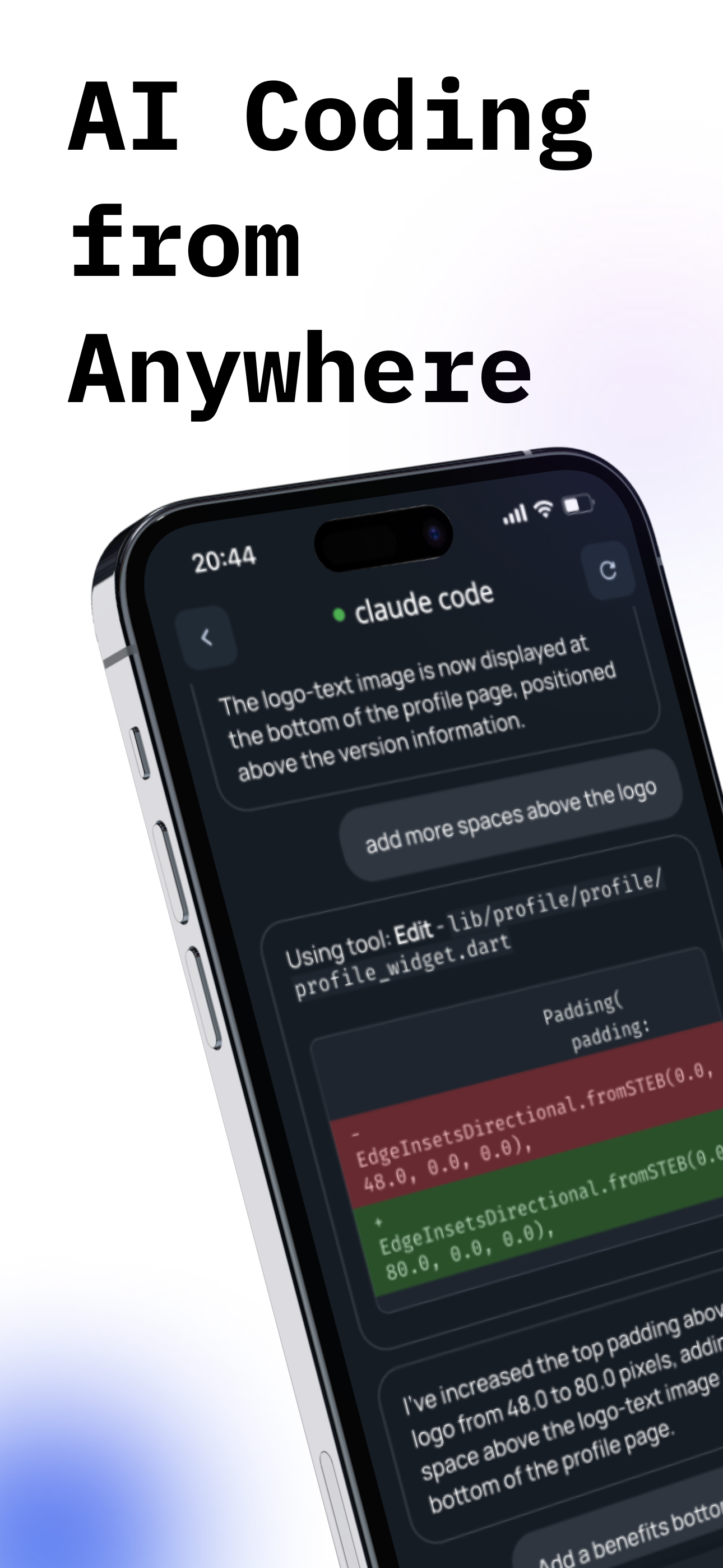 Claude Code & Codex Mobile IDE