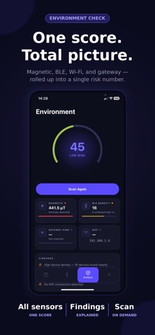 Finx – Hidden Camera Detector iPhone screenshot