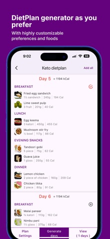 DietApp (for Indians) Screenshot 1 of 5