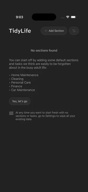 TidyLife: Life Upkeep screenshot 2