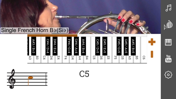 2D French Horn Fingering Chart