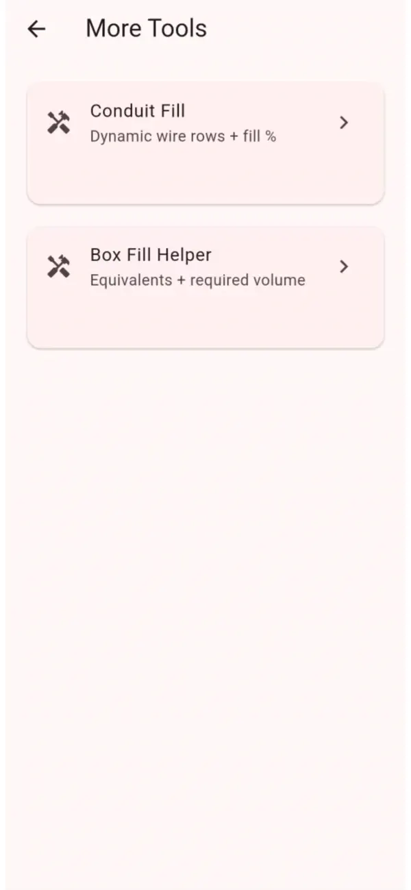 Screenshot #2 pour FieldCalc - Voltage Drop Lite