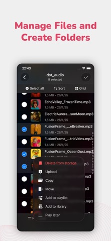 Evermusic Pro: music player iPhone screenshot